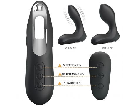 Nadmuchiwany wibrujący masażer prostaty Mr. Play z pilotem - 3