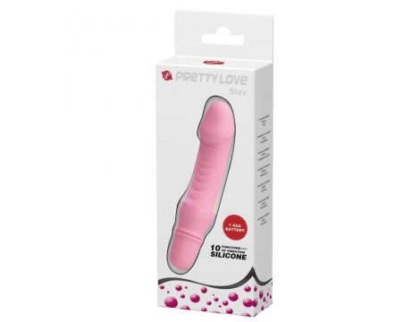 Wibrator silikonowy Pretty Love Stev różowy 10 funkcji 13,5 cm - 5