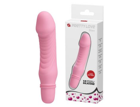 Wibrator silikonowy Pretty Love Stev różowy 10 funkcji 13,5 cm - 7