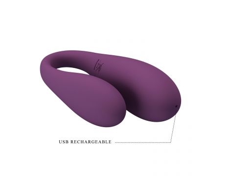 PRETTY LOVE - August, Mobile APP Long-distance Control 12 vibration functions, ABS Silicone, USB rechargeable - 4