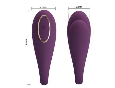 PRETTY LOVE - August, Mobile APP Long-distance Control 12 vibration functions, ABS Silicone, USB rechargeable - 10