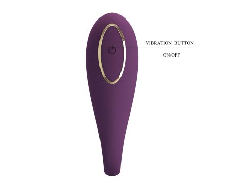 PRETTY LOVE - August, Mobile APP Long-distance Control 12 vibration functions, ABS Silicone, USB rechargeable - 12
