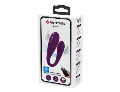 PRETTY LOVE - August, Mobile APP Long-distance Control 12 vibration functions, ABS Silicone, USB rechargeable - 8
