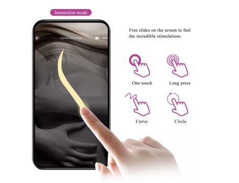 PRETTY LOVE - August, Mobile APP Long-distance Control 12 vibration functions, ABS Silicone, USB rechargeable - 16
