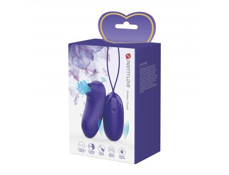 Fioletowe silikonowe jajeczko wibrujące Pretty Love Orthus Youth USB