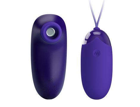 Fioletowe silikonowe jajeczko wibrujące Pretty Love Orthus Youth USB - 2