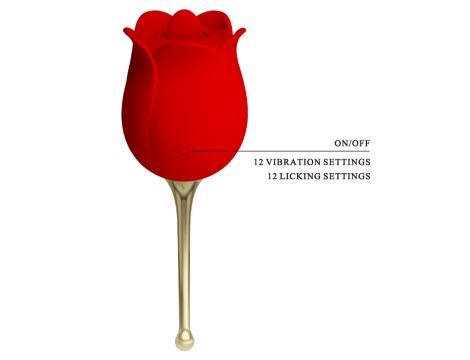 PRETTY LOVE - Rose Lover, 12 vibration functions 12 licking settings - 5