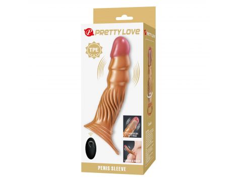 Pretty Love Vibrating Penis Sleeve Extender - 9