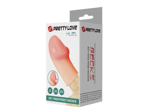 Elastyczna przedłużka na penisa Pretty Love Huel TPR - 8