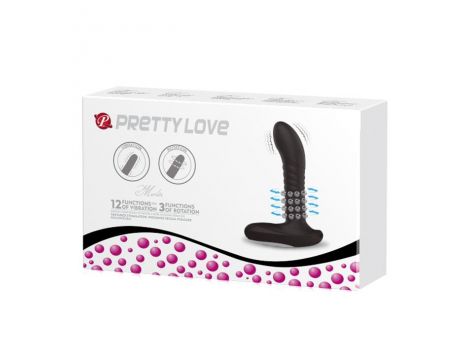 PRETTY LOVE - PROSTATE MASSAGER, USB 3 rot; 12 vibr. - 6
