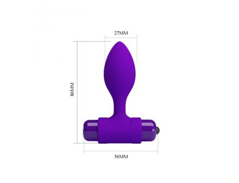 PRETTY LOVE -Vibra Butt Plug Purple - 3