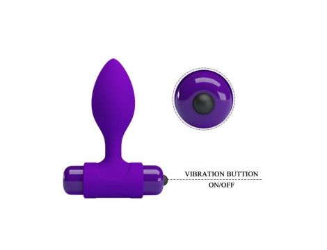 PRETTY LOVE -Vibra Butt Plug Purple - 4