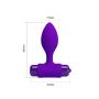 PRETTY LOVE -Vibra Butt Plug Purple - 4