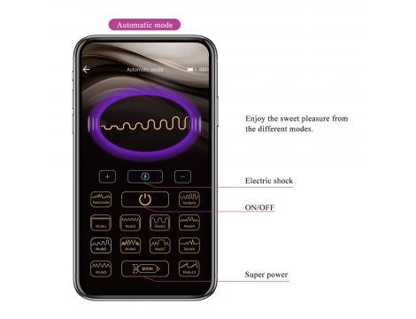 PRETTY LOVE - Jefferson, 12 vibration functions 3 electric shock functions Mobile APP Long-distance Control - 13