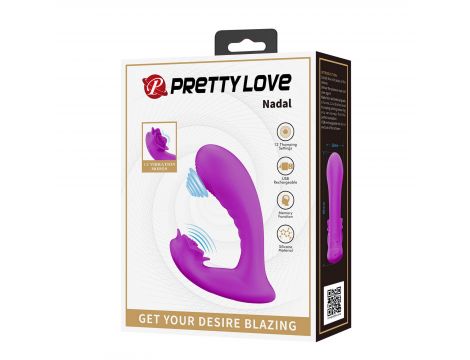 Wibrator podwójny Pretty Love Nadal silikonowy USB - 10