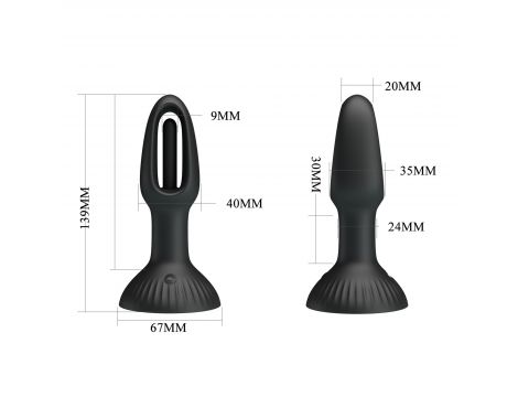 PRETTY LOVE - HUBERT, 7 wiggling settings, Silicone - 7