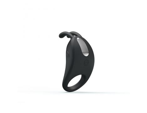 Pierścień wibrujący Pretty Love silikonowy z króliczkiem USB 7,5 cm - 2