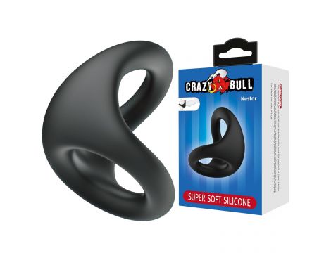 Pierścień erekcyjny super miękki silikonowy Crazy Bull Nestor - 2