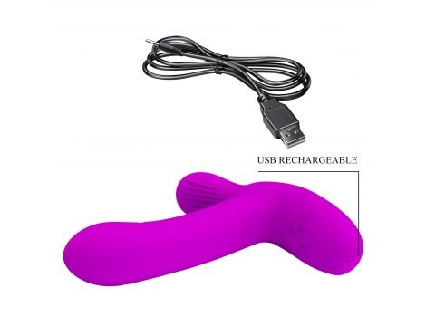 PRETTY LOVE - Geri Purple, 12 vibration functions 3 licking settings Wireless remote control - 8