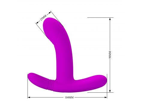 PRETTY LOVE - Geri Purple, 12 vibration functions 3 licking settings Wireless remote control - 7
