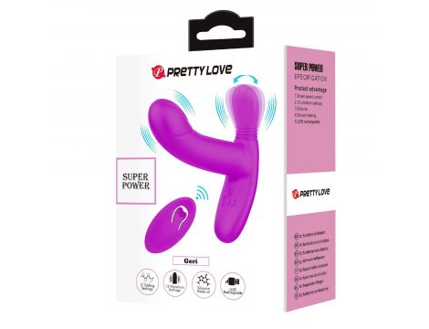 PRETTY LOVE - Geri Purple, 12 vibration functions 3 licking settings Wireless remote control - 9