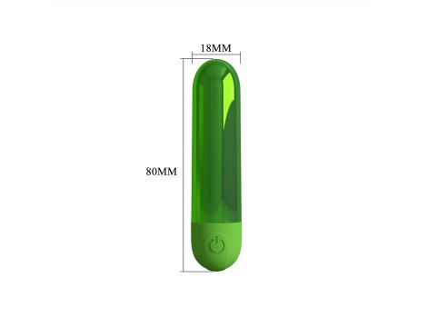 Mini wibrator bullet Pretty Love Kiwi zielony ładowany - 4