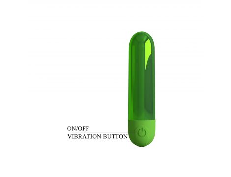 Mini wibrator bullet Pretty Love Kiwi zielony ładowany - 5