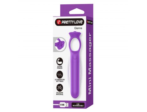 Stymulator łechtaczki silikonowy Pretty Love Gianna mini USB - 10