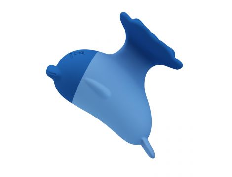 Mini stymulator łechtaczki Pretty Love Dolphin niebieski silikonowy - 2