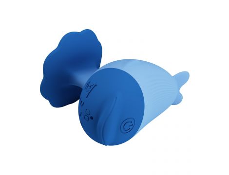 Mini stymulator łechtaczki Pretty Love Dolphin niebieski silikonowy - 4