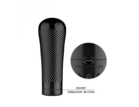 Masturbator z wibracją Baile Pink Pussy różowy 23 cm - 5