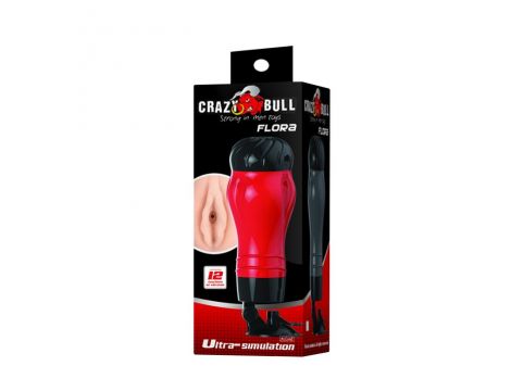 Masturbator wibrujący Crazy Bull Flora 12 funkcji 28 cm - 7