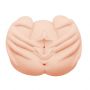 Masturbator realistyczny Crazy Bull wagina i anus wibrujący cielisty 22 cm - 4