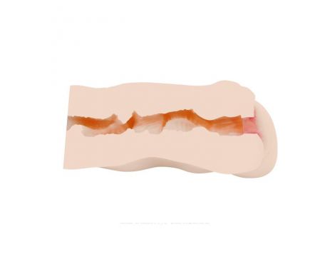 Masturbator waginalny 3D Baile z wibrującym jajkiem TPR - 6