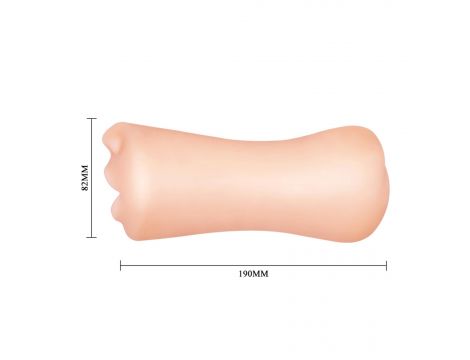 Masturbator realistyczny Crazy Bull Gemini oralny TPR - 3