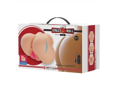 Masturbator podwójny realistyczny Crazy Bull Luna z wibracją - 10