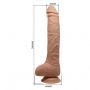 Dildo z cyberskóry Baile Beautiful DICK 11 cali cieliste - 7