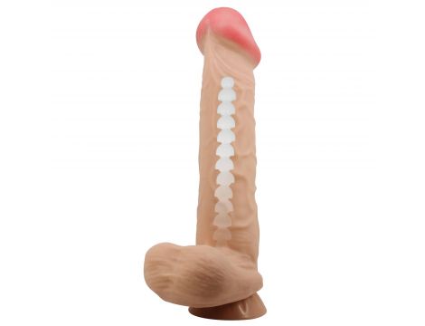 Dildo realistyczne Baile Sliding Skin 10,2'' TPR z przyssawką giętkie - 2