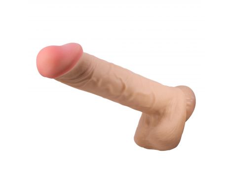 Dildo realistyczne Baile Sliding Skin 10,2'' TPR z przyssawką giętkie - 4