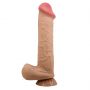 Dildo realistyczne Baile Sliding Skin 10,2'' TPR z przyssawką giętkie - 7