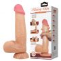 Dildo realistyczne Baile z przyssawką giętkie cieliste 22 cm TPR - 3