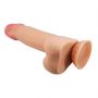 Dildo realistyczne Baile z przyssawką giętkie cieliste 22 cm TPR - 10