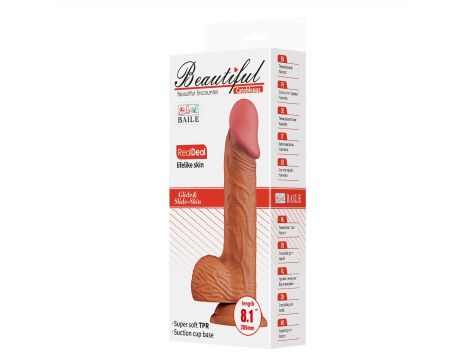 Baile Beautiful Encounter RealDeal Dildo 8.1" - 9
