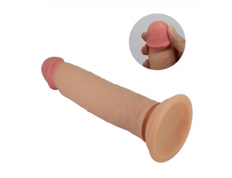 Dildo realistyczne Pretty Love Keon TPR giętkie 21 cm z przyssawką - 8