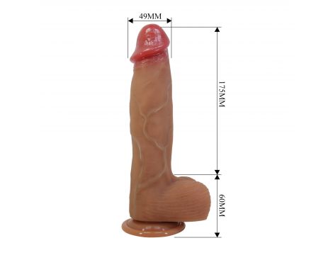 Dildo realistyczne Pretty Love Orton super miękkie silikonowe 23 cm - 7