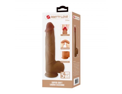 Dildo realistyczne Pretty Love Orton super miękkie silikonowe 23 cm - 6