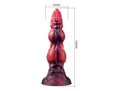 Dildo silikonowe pofalowane Savage Beastlord 24 cm Power Monsters - 7