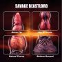 Dildo silikonowe pofalowane Savage Beastlord 24 cm Power Monsters - 4