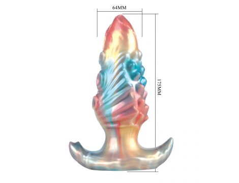 Korek analny silikonowy pompowany Power Ebon Leviathan 18 cm - 8