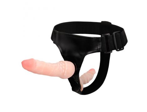 Strap on podwójny Baile CyberSkin 16 5 cm - 6